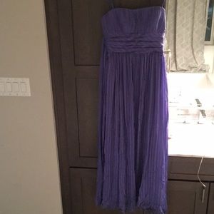 BCBG Formal blue, strapless dress, floor length, 8